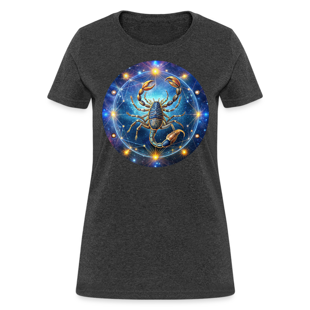 Women's Symbol Scorpio T-Shirt - heather black