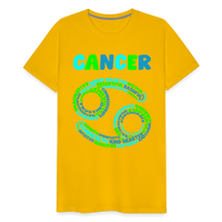 Thumbnail for Men's Power Words Cancer Premium T-Shirt - sun yellow