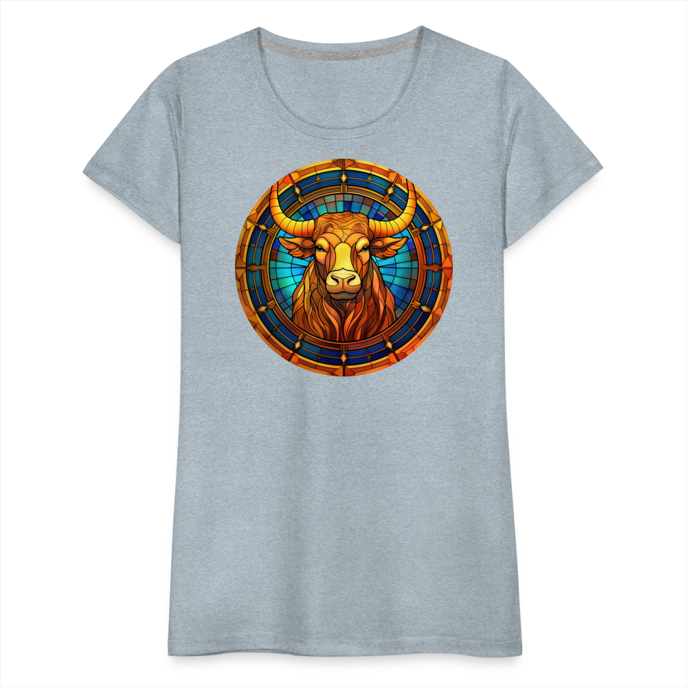 Women’s Mosaic Taurus Premium T-Shirt - heather ice blue