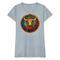 Thumbnail for Women’s Mosaic Taurus Premium T-Shirt - heather ice blue