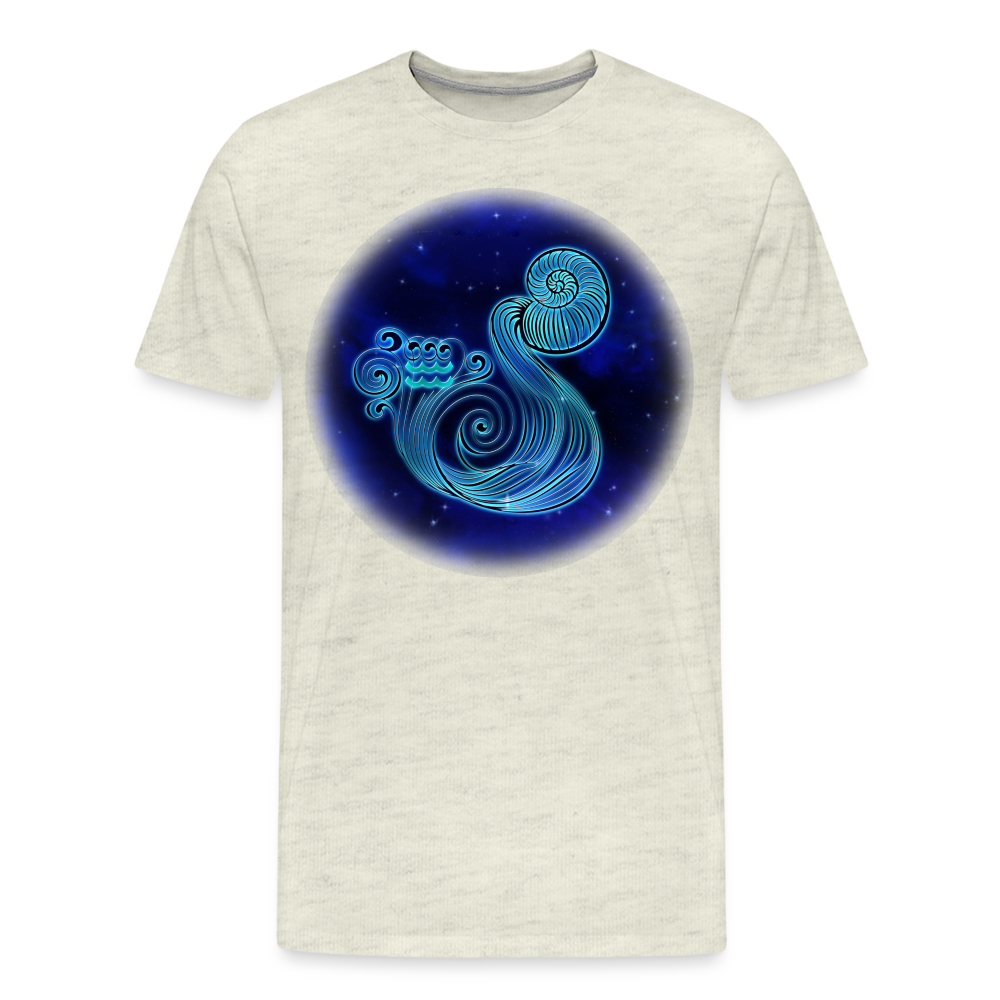 Men's Stellar Aquarius Premium T-Shirt - heather oatmeal