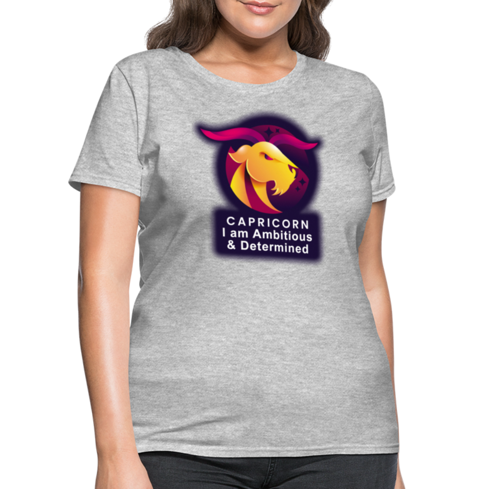 Women's Glow Capricorn T-Shirt - heather gray