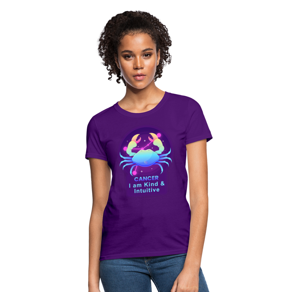 Women's Neon Cancer T-Shirt - purple