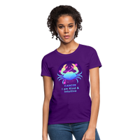 Thumbnail for Women's Neon Cancer T-Shirt - purple