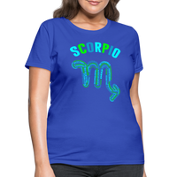 Thumbnail for Women's Power Words Scorpio T-Shirt - royal blue