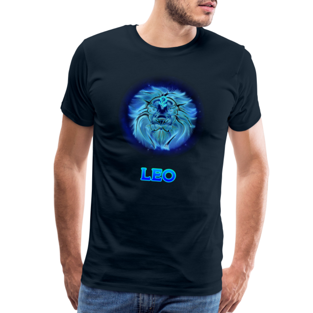 Men's Leo Premium T-Shirt - deep navy