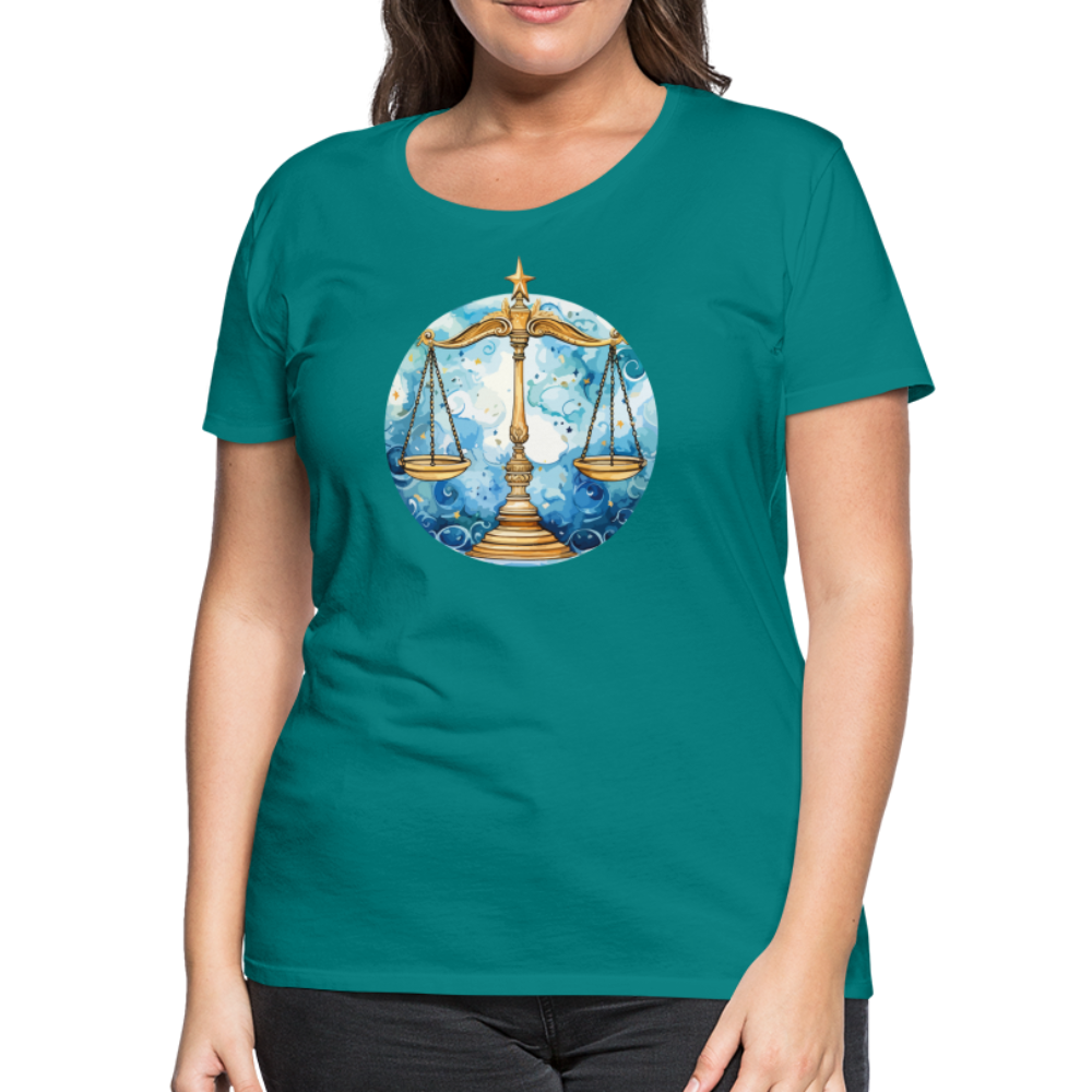 Women’sMythical Libra Premium T-Shirt - teal