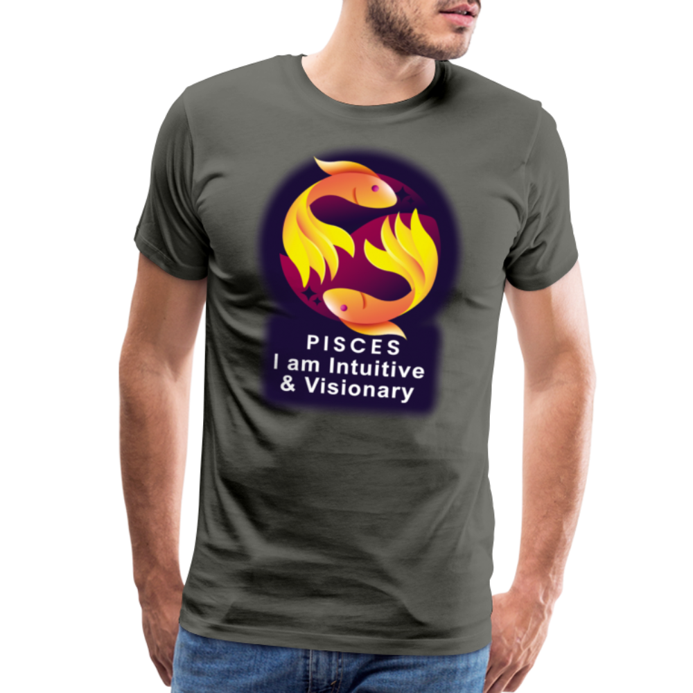 Men's Glow Pisces Premium T-Shirt - asphalt gray