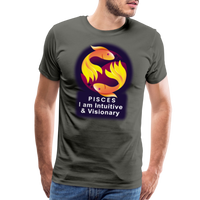 Thumbnail for Men's Glow Pisces Premium T-Shirt - asphalt gray