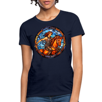 Thumbnail for Women's Mosaic Sagittarius T-Shirt - navy