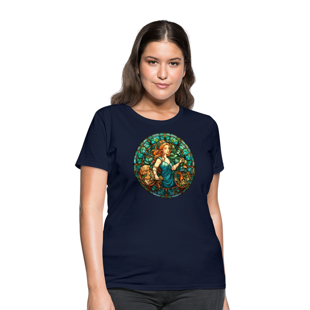 Women's Mosaic Virgo T-Shirt - navy