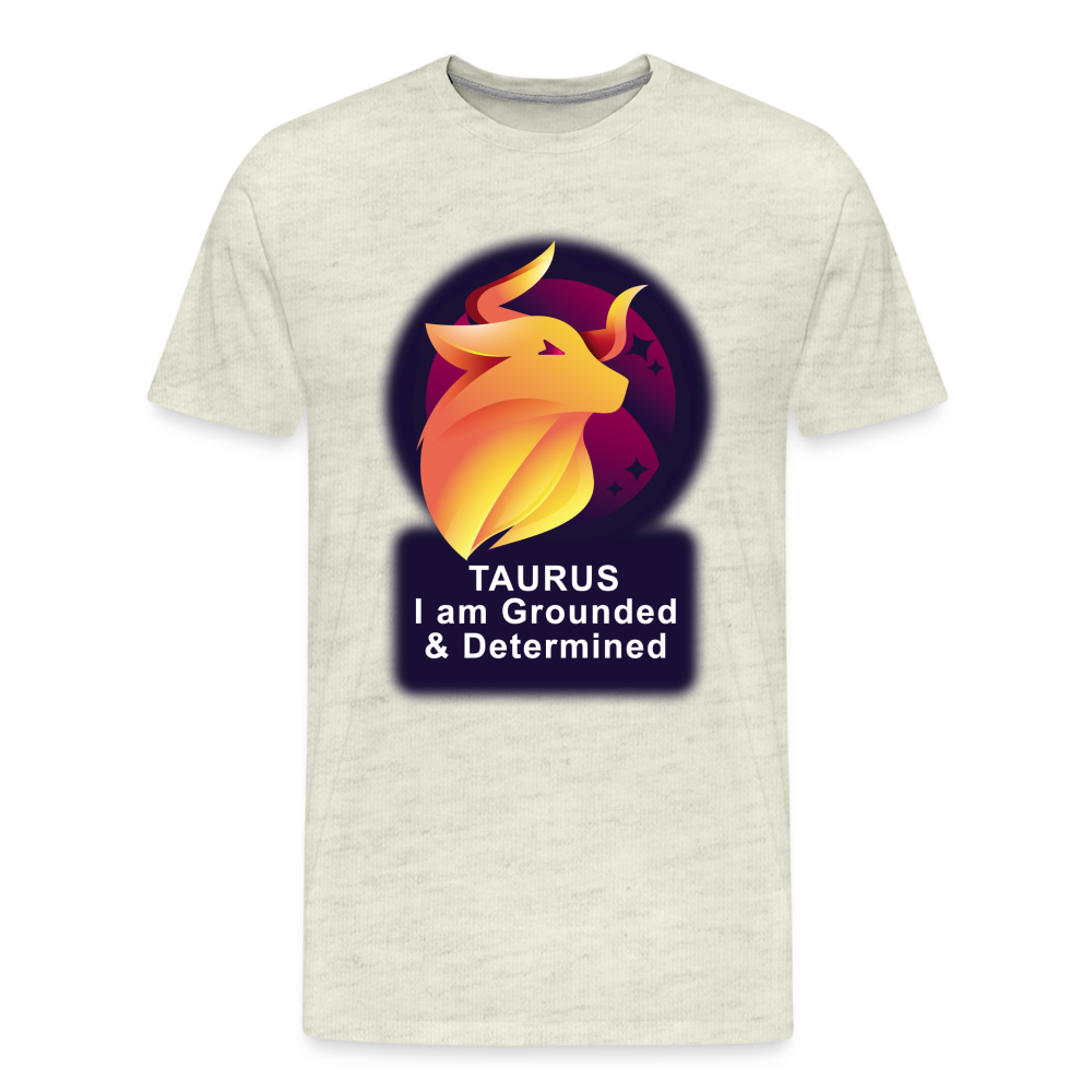 Men's Glow Taurus Premium T-Shirt - heather oatmeal