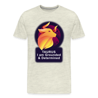 Thumbnail for Men's Glow Taurus Premium T-Shirt - heather oatmeal