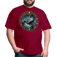 Thumbnail for Men's Mythical Scorpio Classic T-Shirt - burgundy