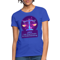 Thumbnail for Women's Neon Libra T-Shirt - royal blue