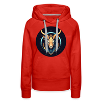 Thumbnail for Women’s Mystic Capricorn Premium Hoodie - red