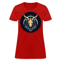 Thumbnail for Women's Mystic Capricorn T-Shirt - red