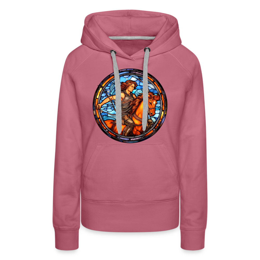 Women’s Mosaic Sagittarius Premium Hoodie - mauve