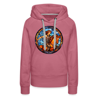 Thumbnail for Women’s Mosaic Sagittarius Premium Hoodie - mauve