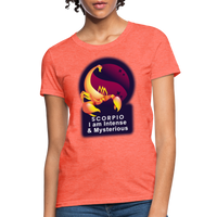 Thumbnail for Women's Glow Scorpio T-Shirt - heather coral