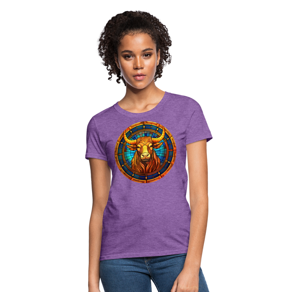 Women's Mosaic Taurus T-Shirt - purple heather