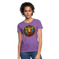 Thumbnail for Women's Mosaic Taurus T-Shirt - purple heather