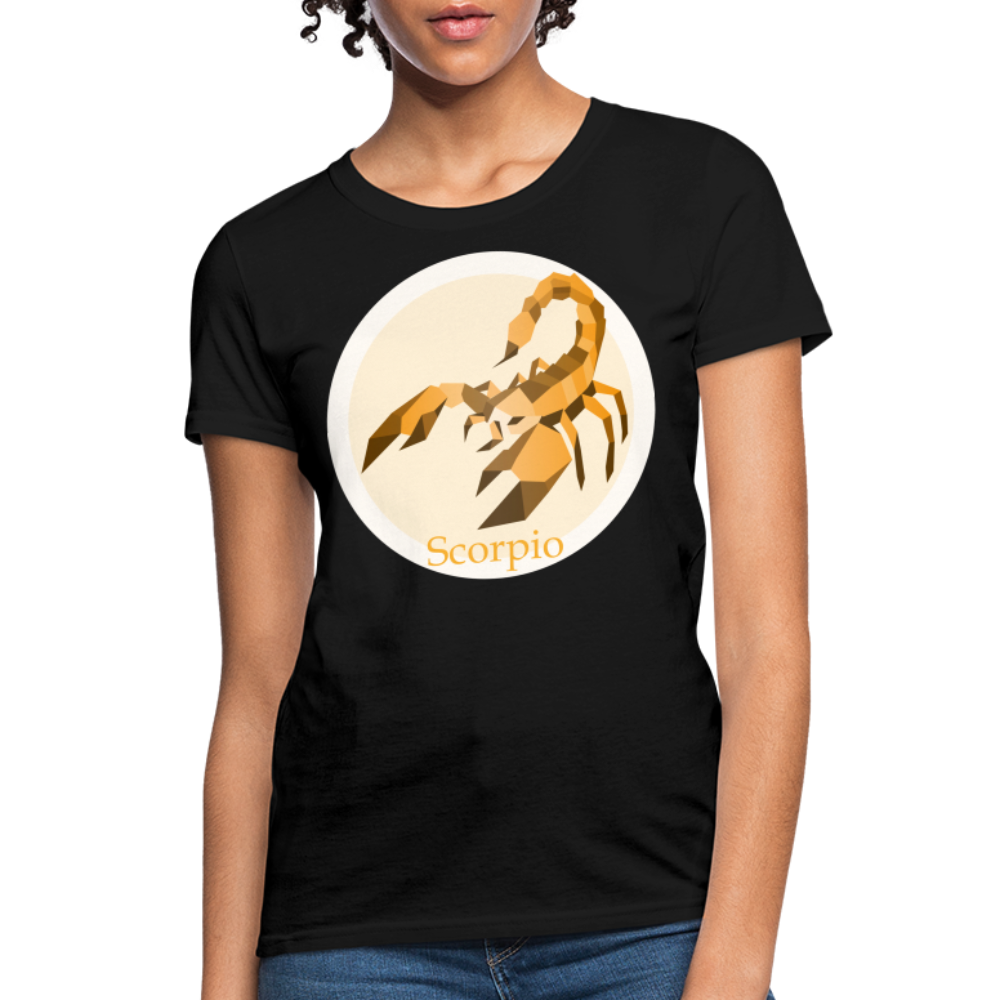 Women's Mosaic Scorpio T-Shirt - black