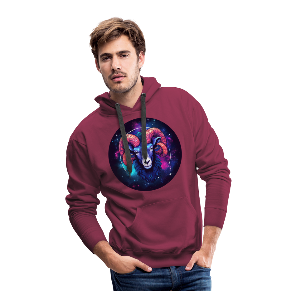 Men’s Magic Aries Premium Hoodie - burgundy