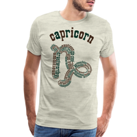 Thumbnail for Men's Power Words Capricorn Premium T-Shirt - heather oatmeal