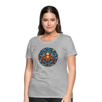 Thumbnail for Women’s Mosaic Cancer Premium T-Shirt - heather gray