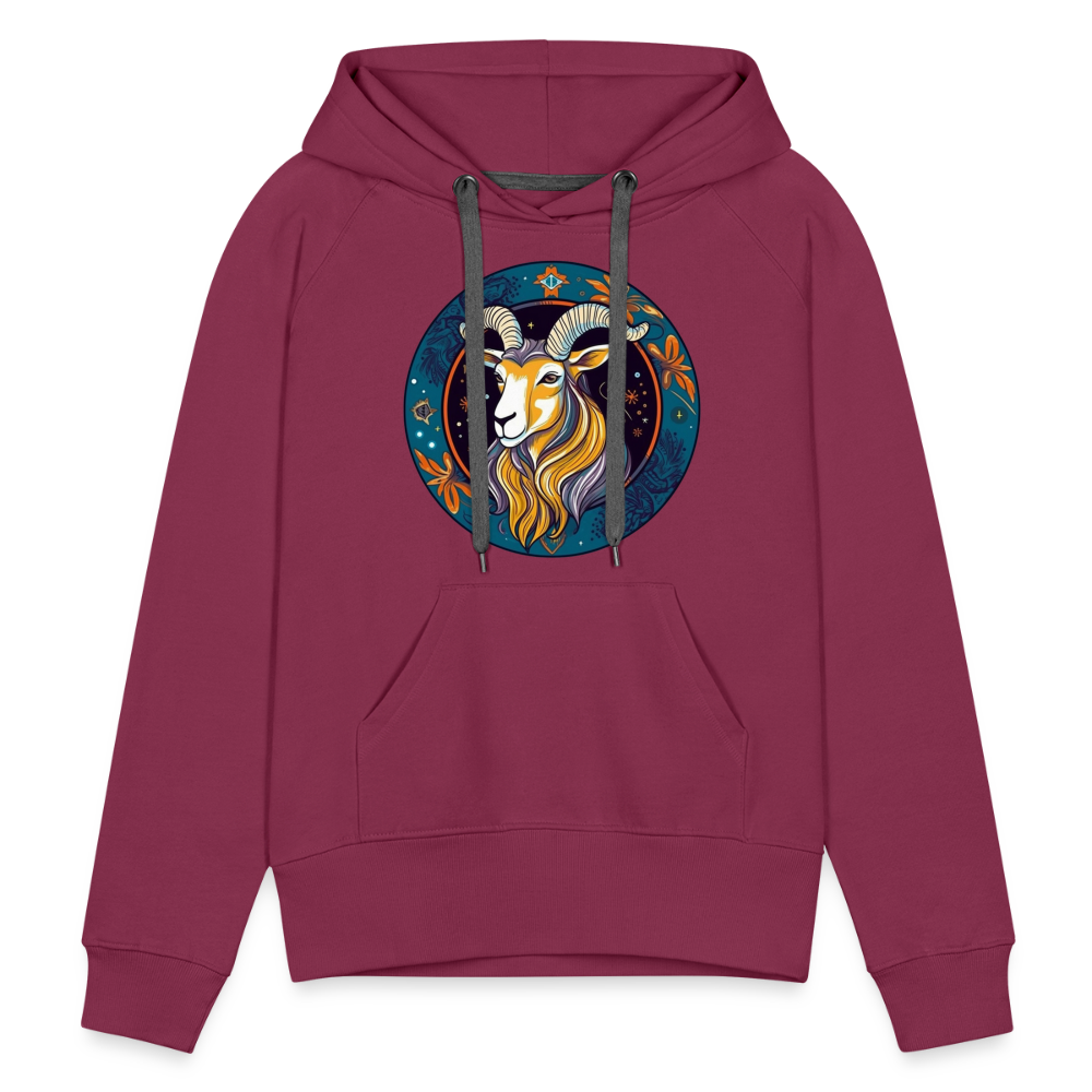 Women’s Mythical Capricorn Premium Hoodie - burgundy