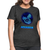 Thumbnail for Women's Stellar Aquarius T-Shirt - heather black