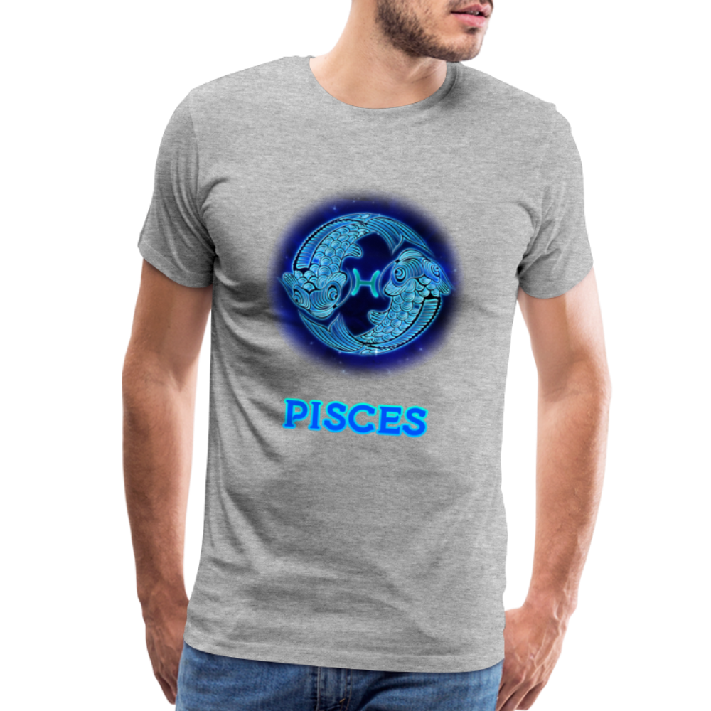 Men's Pisces Premium T-Shirt - heather gray