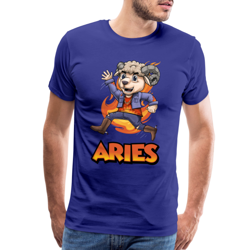 Men's Playful Aries Premium T-Shirt - royal blue