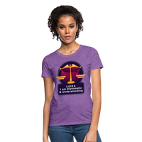 Thumbnail for Women's Glow Libra T-Shirt - purple heather