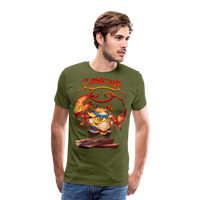 Thumbnail for Men's Astral Cancer Premium T-Shirt - olive green