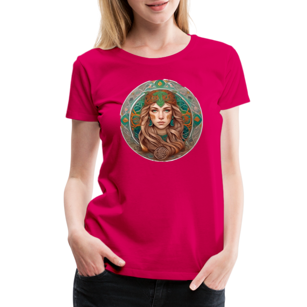 Women’s Mythical Virgo Premium T-Shirt - dark pink