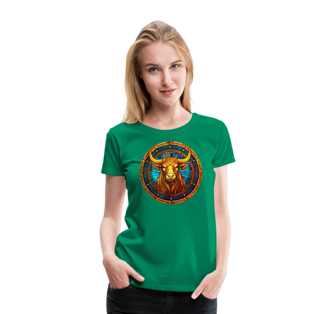 Women’s Mosaic Taurus Premium T-Shirt - kelly green