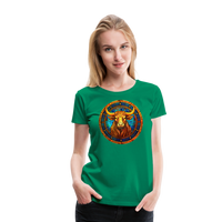 Thumbnail for Women’s Mosaic Taurus Premium T-Shirt - kelly green