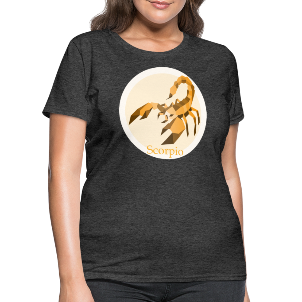 Women's Mosaic Scorpio T-Shirt - heather black