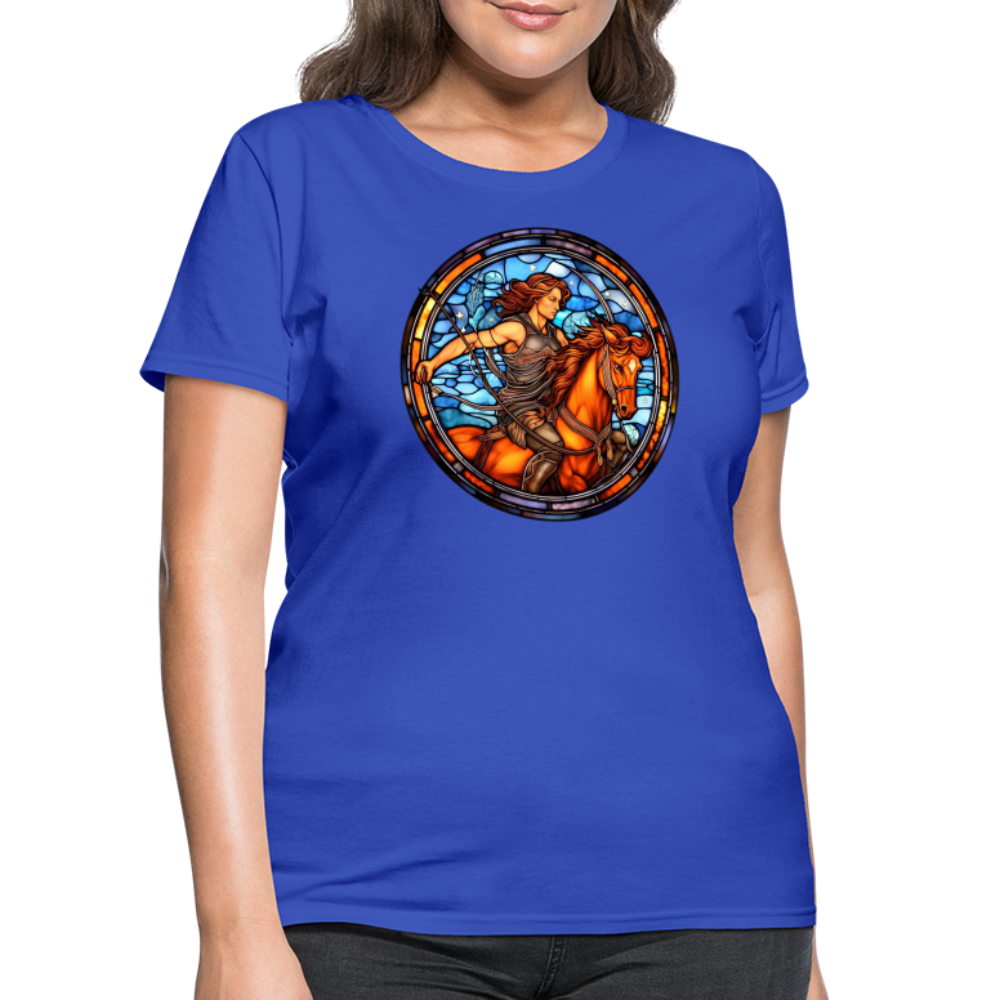 Women's Mosaic Sagittarius T-Shirt - royal blue