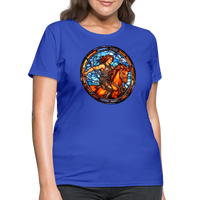 Thumbnail for Women's Mosaic Sagittarius T-Shirt - royal blue