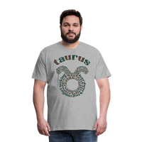 Thumbnail for Men's Power Words Taurus Premium T-Shirt - heather gray