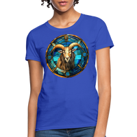 Thumbnail for Women's Mosaic Capricorn T-Shirt - royal blue