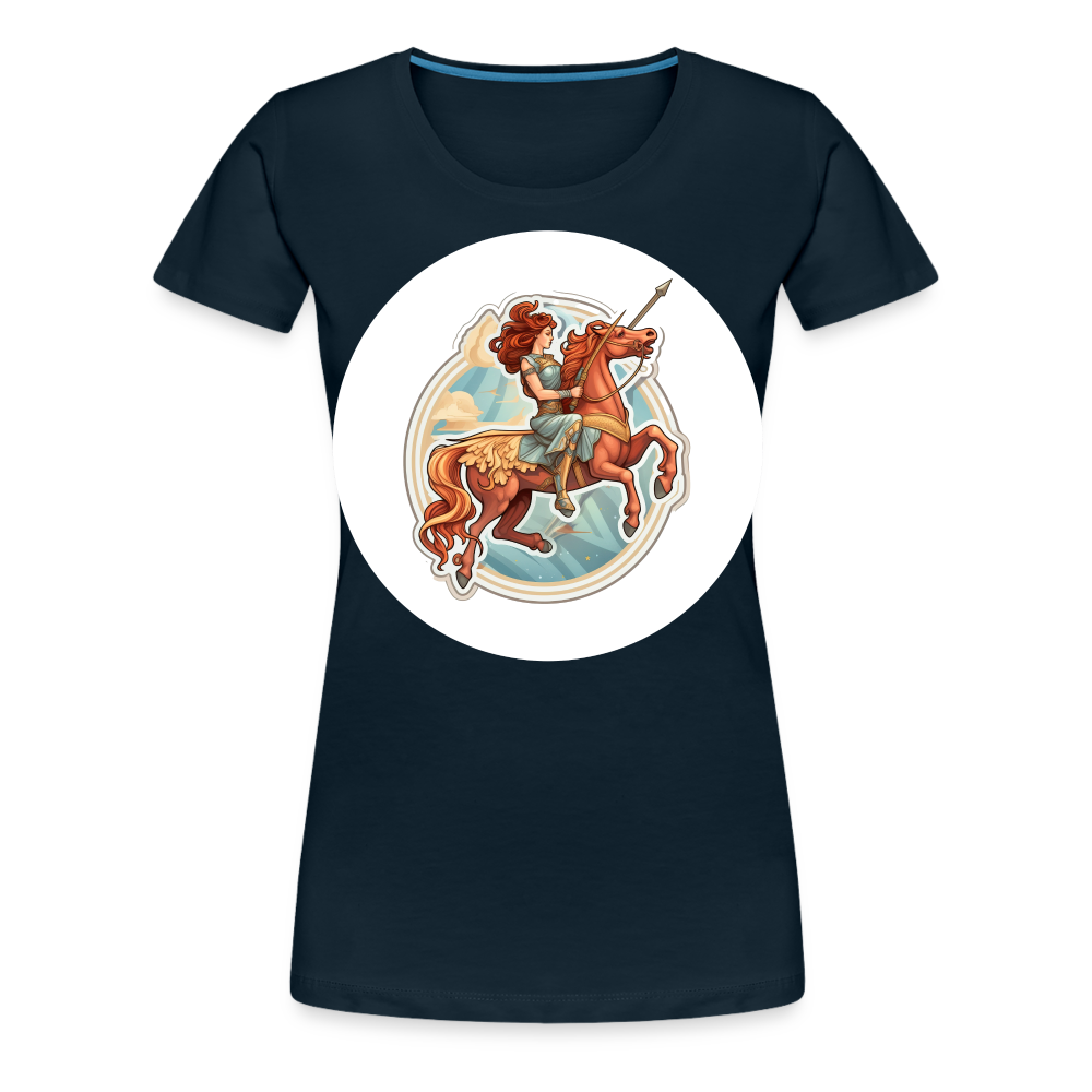 Women’s Symbol Sagittarius Premium T-Shirt - deep navy