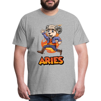 Thumbnail for Men's Playful Aries Premium T-Shirt - heather gray