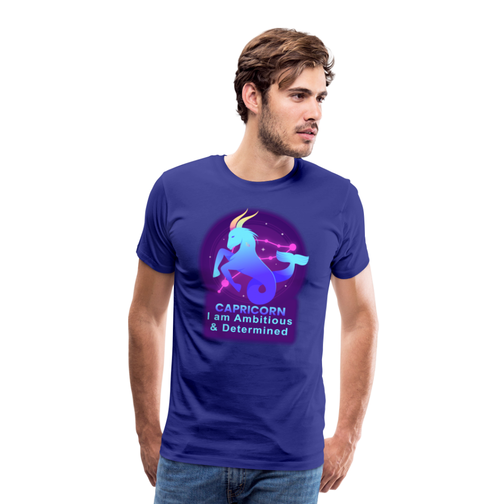 Men's Neon Capricorn Premium T-Shirt - royal blue