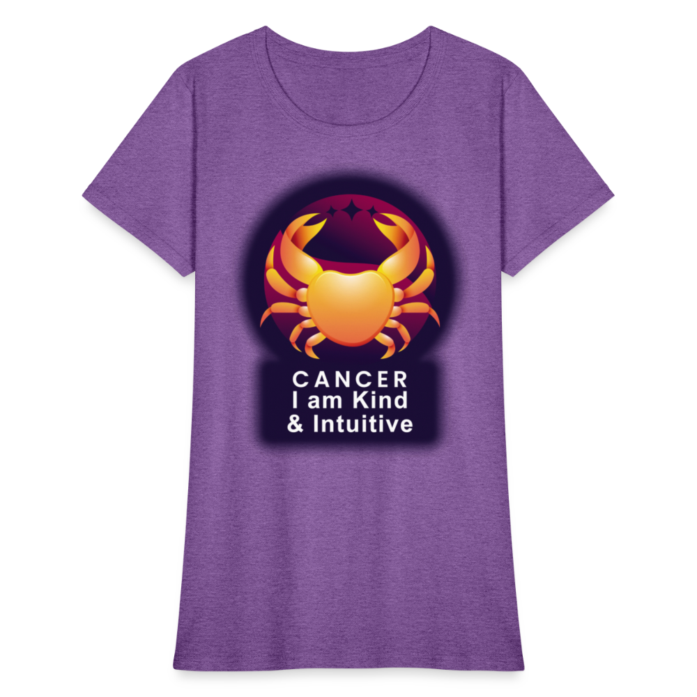 Women's Glow Cancer T-Shirt - purple heather