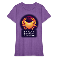 Thumbnail for Women's Glow Cancer T-Shirt - purple heather