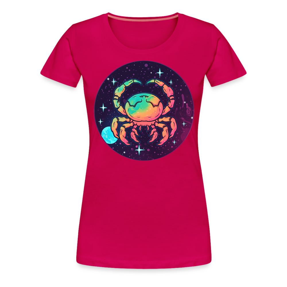 Women’s Mystic Cancer Premium T-Shirt - dark pink